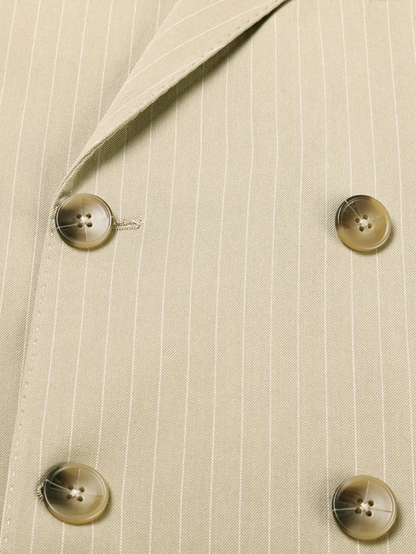 Mens striped double breasted suit suitable for business formal wear wedding banquets and workplace commuting 251213