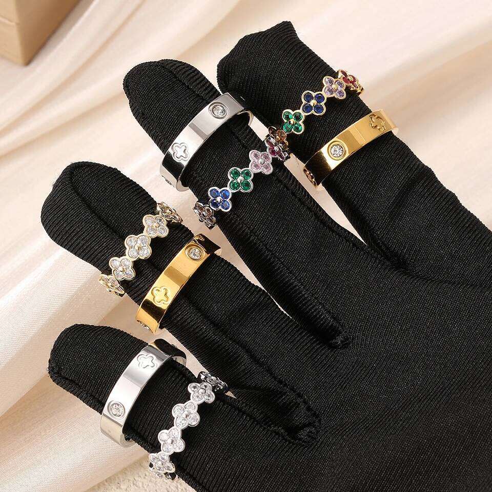 ZAKOL Classic Round Zircon Stainless Steel for Women Fashion Sliver Gold Color Engagement Couple Ring Jewelry Gift