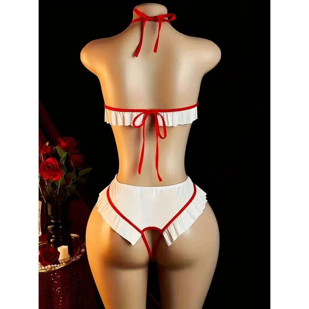 Sexy Nurse Halloween Costume For Women Adult Exotic Role Play Lingerie Set