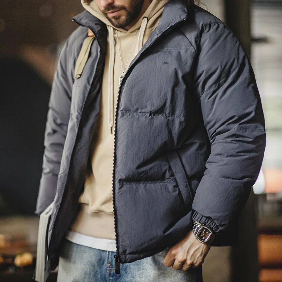 Maden Winter Down Jacket for Men White Duck Filling Outdoor 4Grade Waterproof Standup Collar Coat Thickened Warm 251219