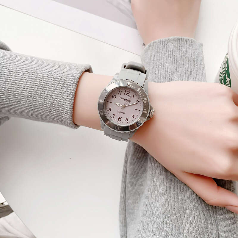 Children's Cute Boys And Girls Elementary Waterproof Shockproof Colorful Jelly Junior High School Ins Niche Watch