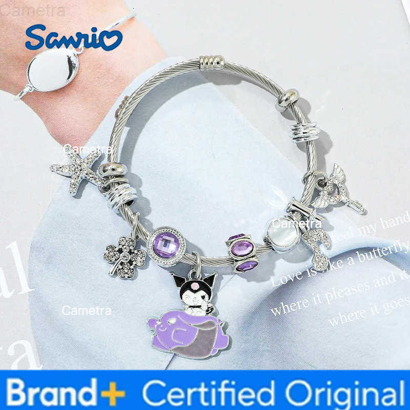 Sanrio Anime Figure Kuromi Creative Bracelet Charming Naughty Bangle for Friend Holiday Party Accessories Gift H251229