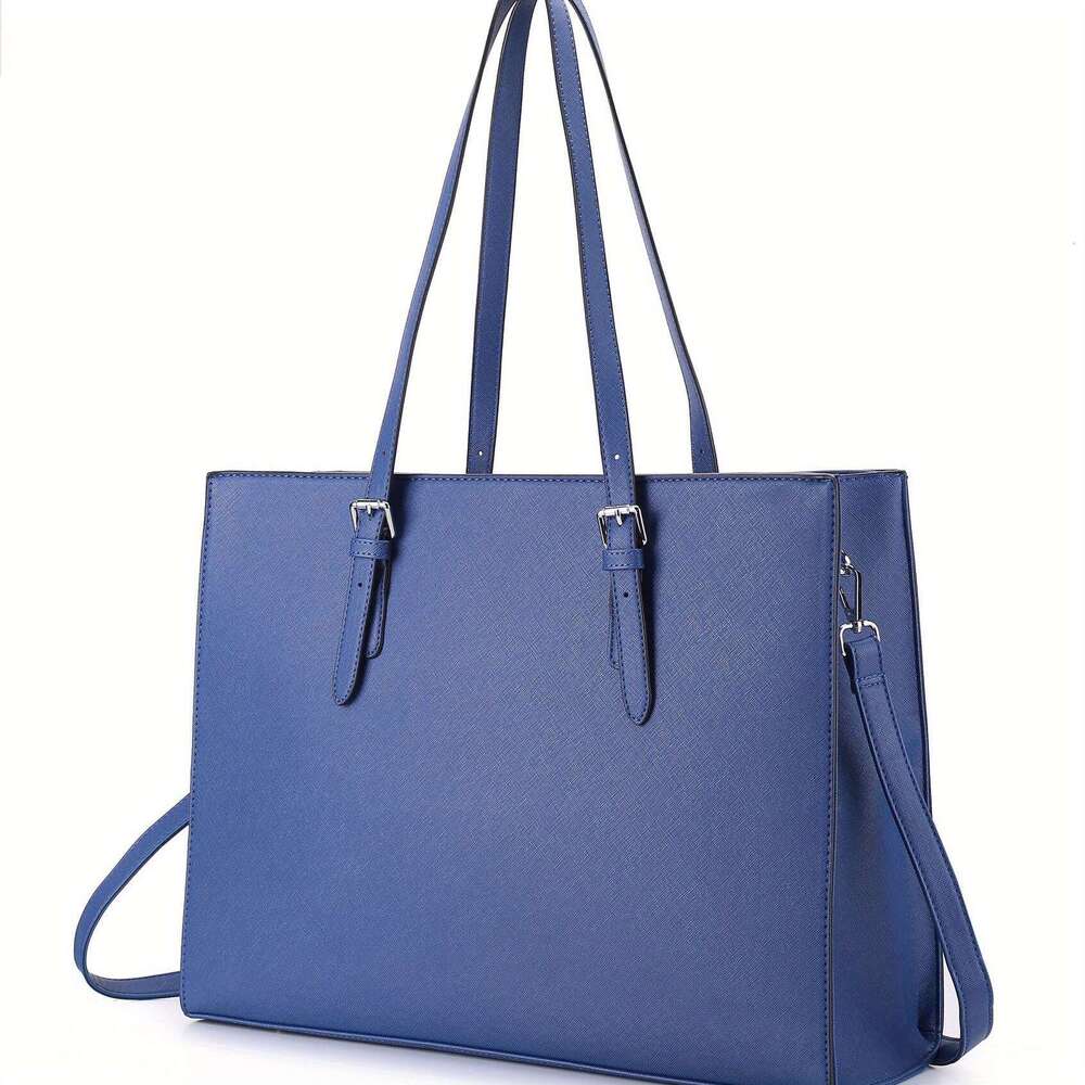 JINXIANGGUO Shoulder Bag Women S Laptop Bag Fashionable Computer Large Capacity Handbag Office Lady Professional Business Work Briefcase Inch Black