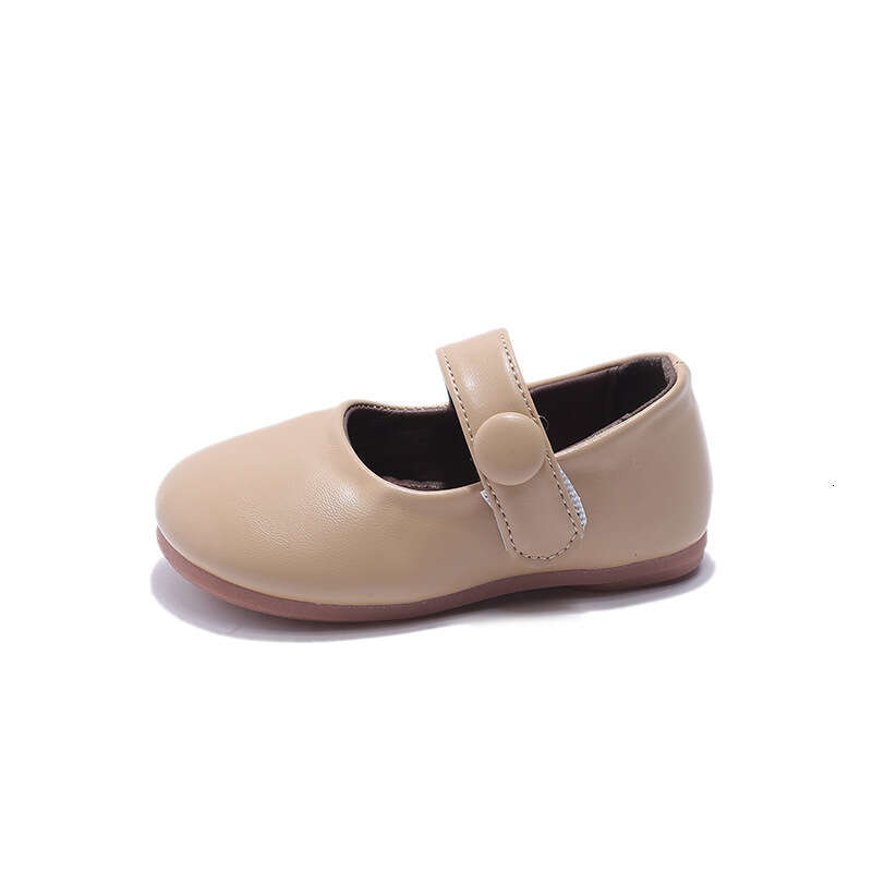 Fashionable and Stylish Girls' British Style Small Leather 2025 Spring New Korean Version Shallow Soft Sole Children's Casual Shoes