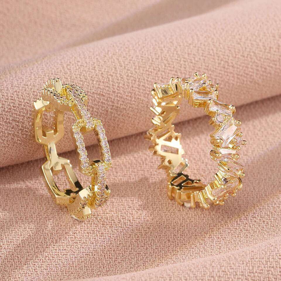 ZAKOL Classic Water Drop Cubic Zirconia Band for Women Clear Crystal Sliver Color Engagement Wedding Ring Set Jewelry