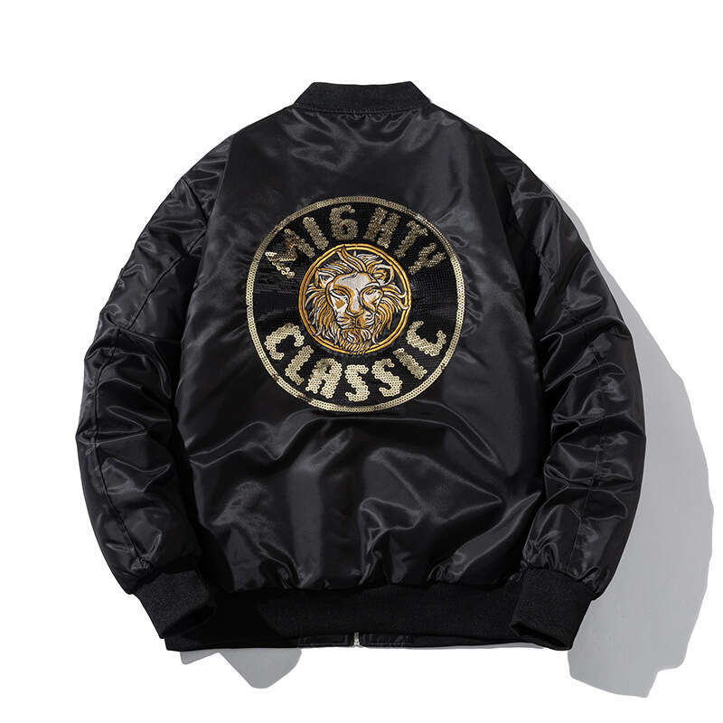 Autumn Air Force Ma1 Pilot Men's Coat American Baseball Loose Embroidered Trendy Brand Thickened Cotton Jacket