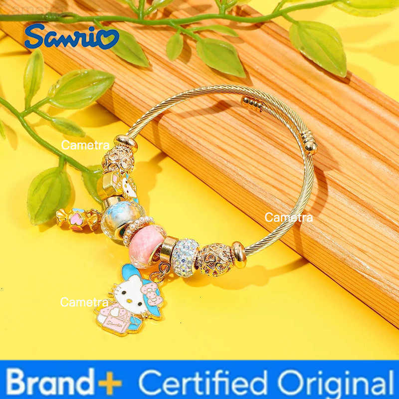 Sanrio Hello Kitty Charm Bracelet Exquisite Cartoon Figure Kitty Cat Jewelry Accessory Kawaii Gift for Girls Birthday H2512291