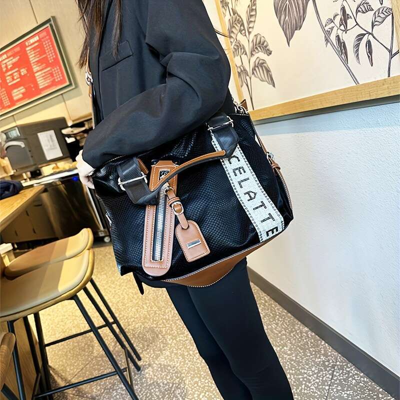 JINXIANGGUO Ladies Tote Bag A Spacious Handbag For Travel Can Be Carried On The Shoulder Or Crossbody