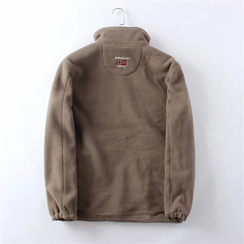 Thickened Double Sided Polar Fleece Jacket for Men AutumnWinter Warm Casual Loose Fit Big Size Coat 251226