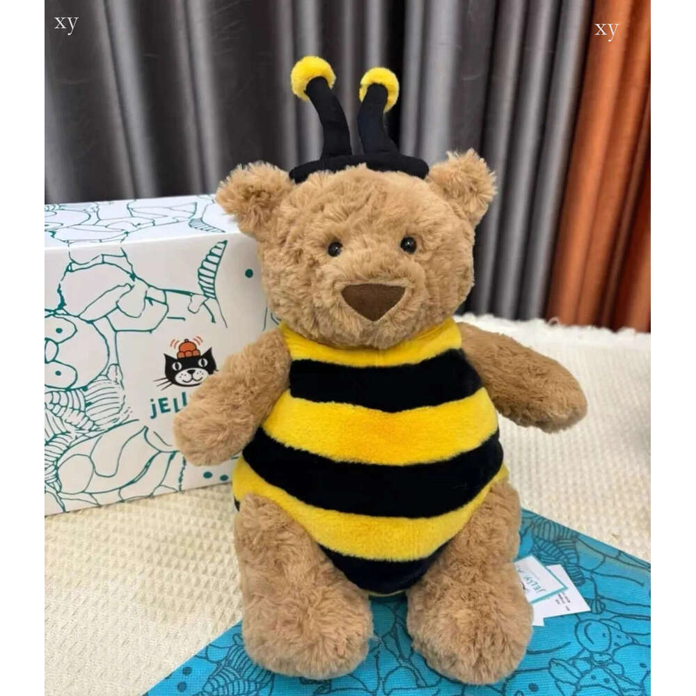 2026 Dolls Jelly cat Plush Children's plush toys Bathrobe Outfit Stuffed Toy Bartholomew Bear 'Bumblebee' Soothing the Doll Gifts