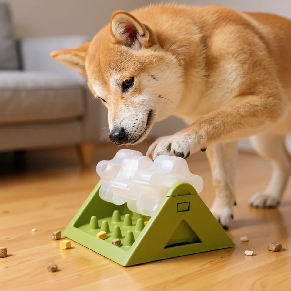 Interactive Dog Food Dispenser Toy - Puzzle Feeder with Leak-Proof n Slow-Feeding n Durable PP Material for Dogs 251219
