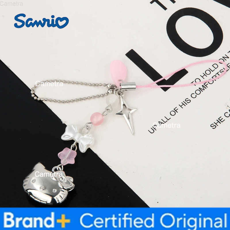 Sanrio Hello Kitty Cell Phone Rope Chain Anime Pendant Handmade Beads Strand Choker Bracelets Dangle DIY Jewelry Accessories Toy H251229