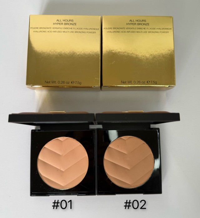 Brand All Hours Hyper Bronze Foundation Contouring 01 Light Sepia 02 Buff Dune Gold Leather Face Pressed Powder 7.5g Compact Natural Makeup Cosmetics