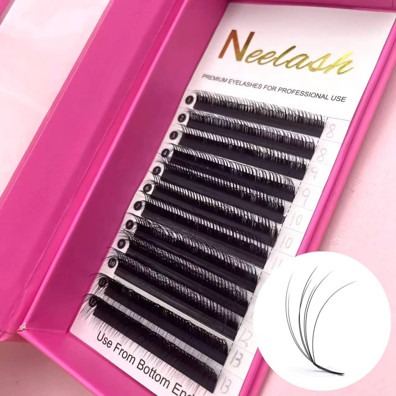 Private Label 3D Multi-Layer Camellia Eyelash Extensions Wild Fluffy DIY Eyelash Extensions Soft Easy Fan Pre-Made Dense Lashes