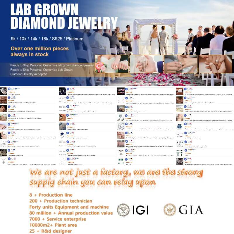 New Arrival IGI Certified Real Gold Lab Grown Diamond Engagement Ring Brilliant Cut D Color VVS Bridal Wedding Jewelry Gift
