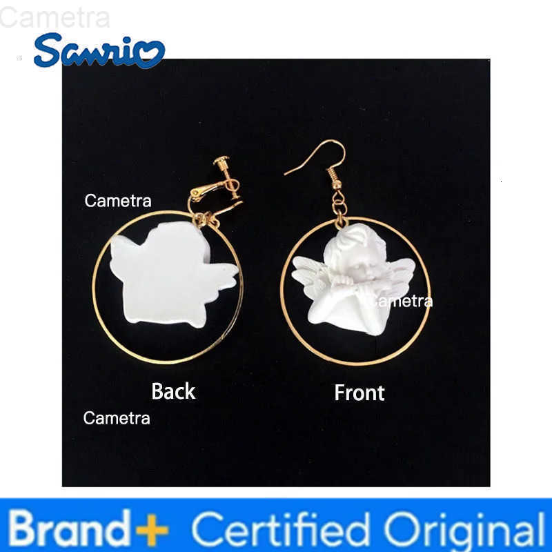 Sanrio Cute Cupid Angel Pendant Stainless Steel Necklace for Women Long Chain Baby Shaped Neck Jewelry Sweet Gifts for Friendship H251229