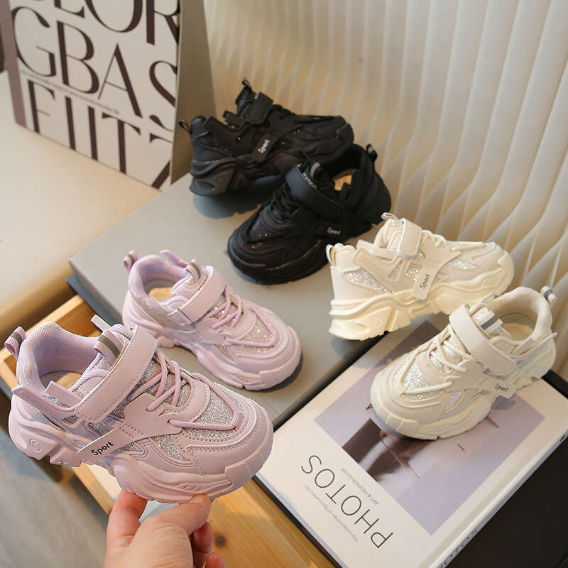 Ins Children's Dad 2025 Spring and Autumn New Korean Style Boys' Soft Sole Running Girls' Casual Sports Shoes