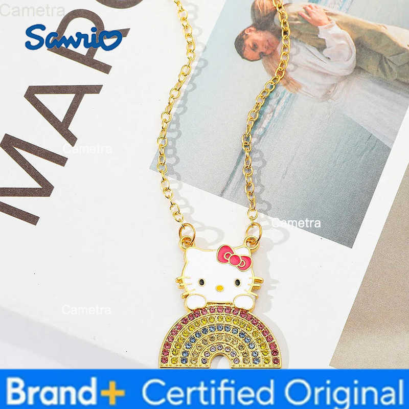 Sanrio Hello Kitty Anime Figure Necklace Cute Cartoon Pendant Decor Birthday Gifts for Women Girls H251229