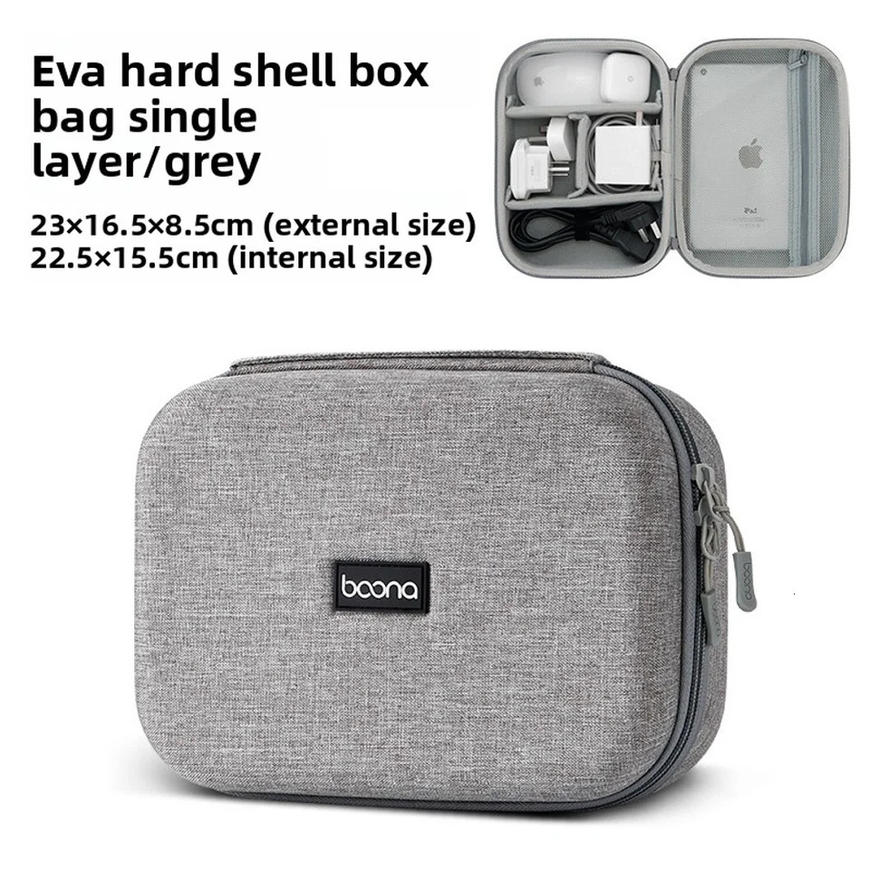 Baona multifunctional digital storage bag data cable storage laptop protection box headphone charger storage bag 251224