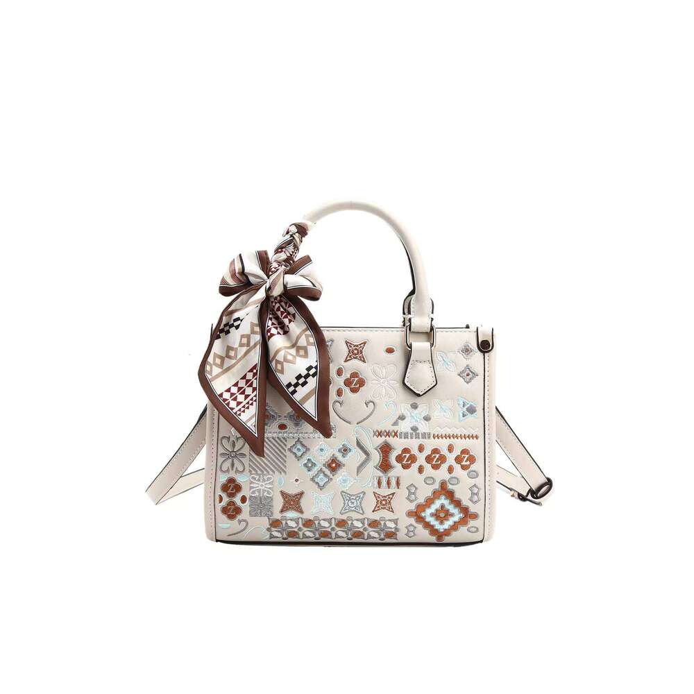 MACK JHARLES Chinese Style Heavy Embroidery Tote Bag for Women 2025 Autumn Winter New High-end Handbag