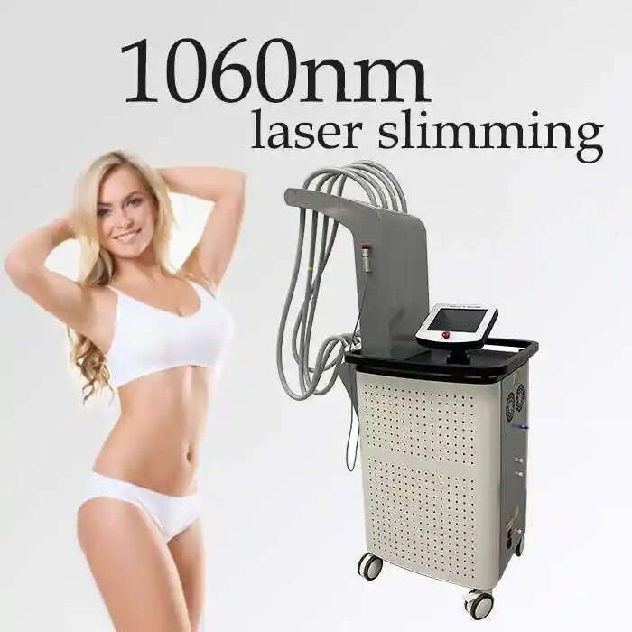 Factory Price Lipolaser 4 Handles Golden Tips Fat Burning Diode Laser 1060Nm Liposuction Non Invasive RF Tech Cavitation Vacuum Slimming Beauty Device