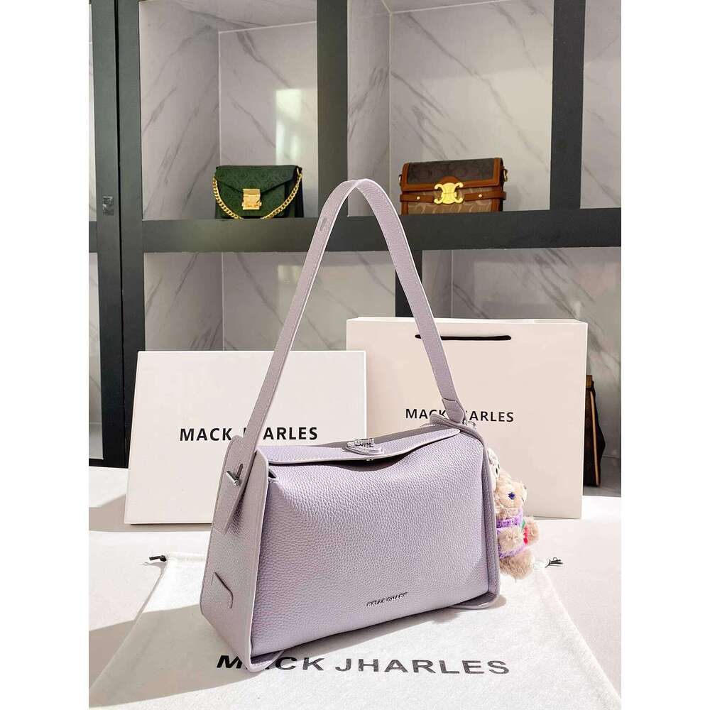 MACK JHARLES This Year's Trend Purple Boston for Women 2025 Autumn New High-end Pillow Bag