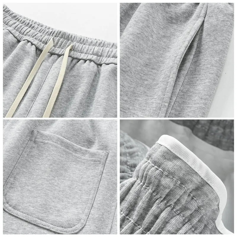 Winter Mens Wide Leg Pants 65 Cotton Velvet Lined Straight Sweatpants Solid Color Long Baggy Trousers for Outdoor Wear 251223