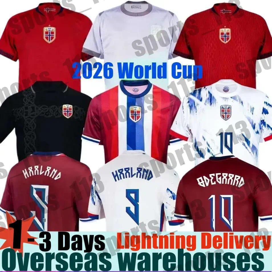 2024 Norway Jersey 2026 World Cup HAALAND Soccer Jerseys SORLOTH NUSA AASGAARD HORN MYHRE DONNUM RYERSON MOLLER WOLFE AJER STRAND 25 26 noruega Football Shirt Men