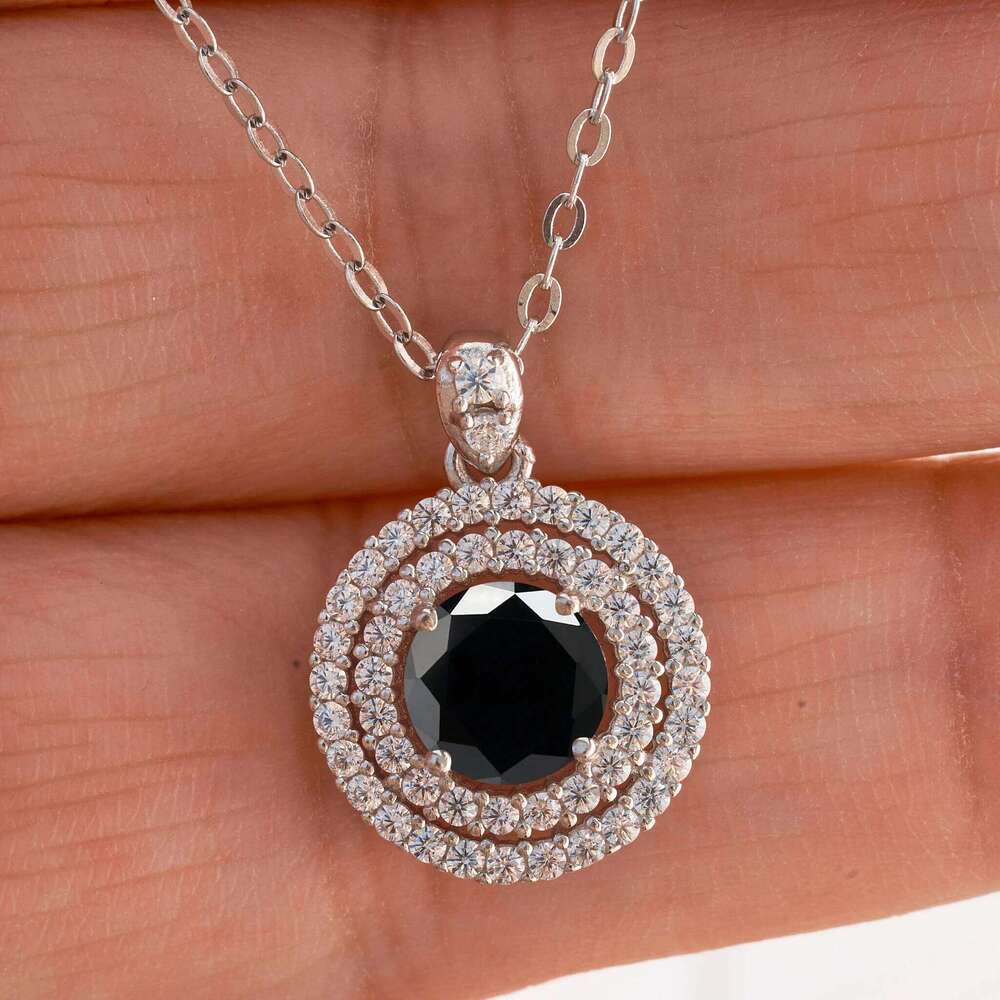 1 CT Real D VVS Pendant Necklace For Women Red Blue Color Moissanite 925 Sterling Silver Wedding Fine Jewelry e4f