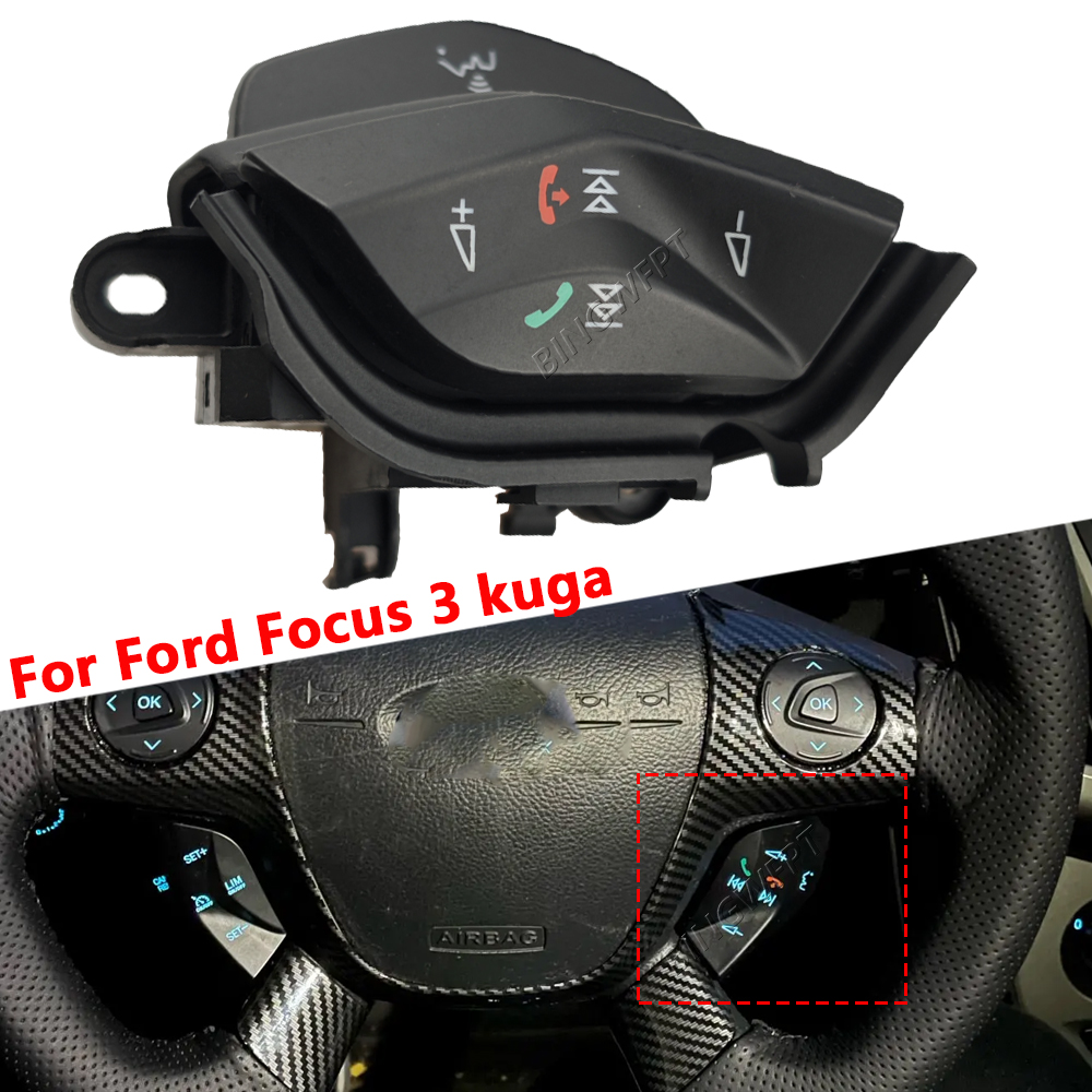 Auto Steering Wheel Audio Control Button Switch For Ford Focus 3 2012-2014 Kuga 2012-2015