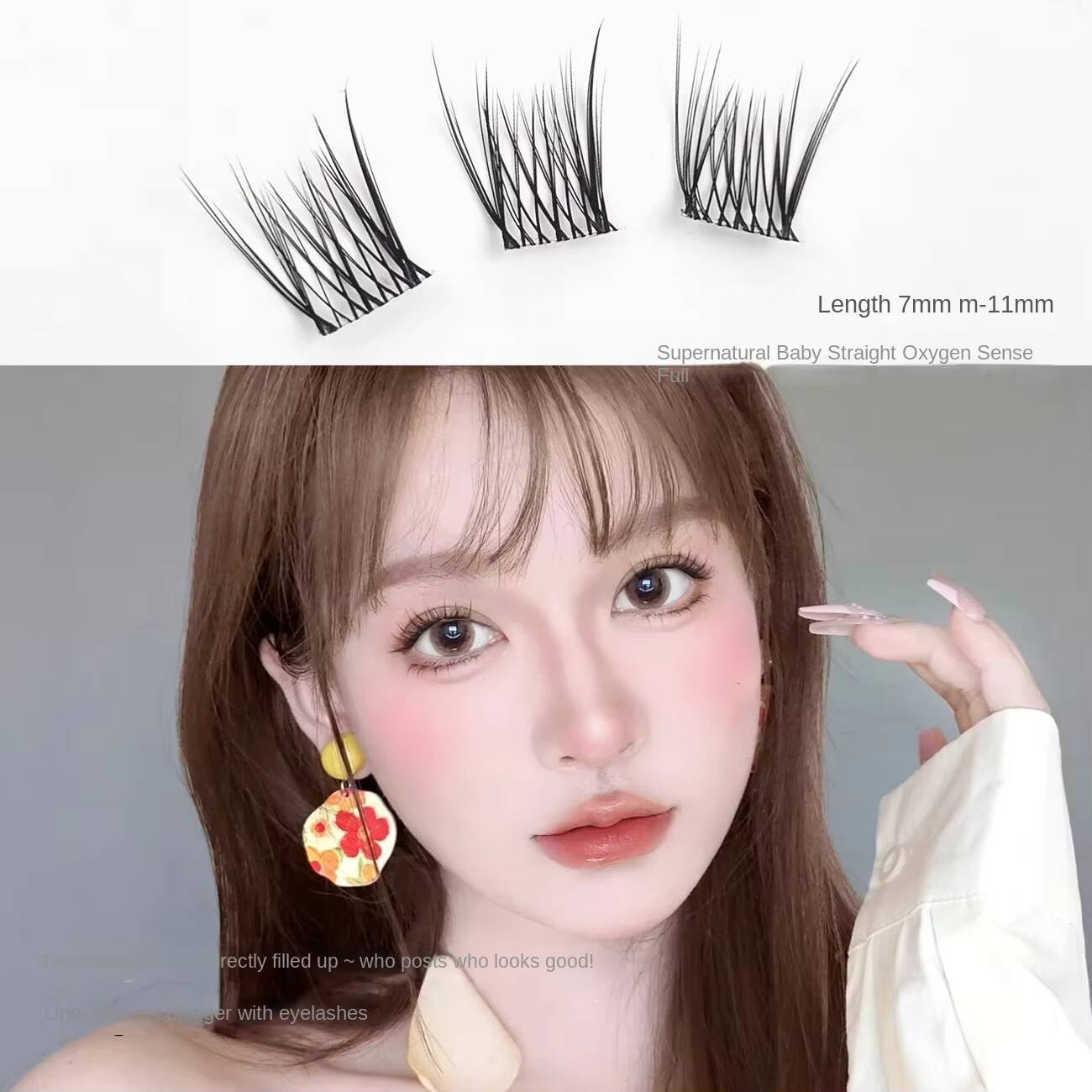 Hot Selling Baby Synthetic Hair False Eyelashes for Grafting Mixed Segmented False Eyelashes Box