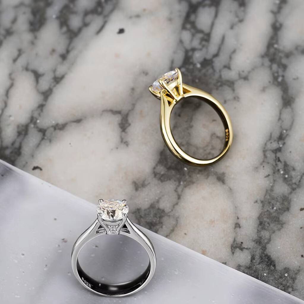 Pure 14K 18K Lab Grown Created Diamond Custom Gia Igi Certified Cvd Lab Grown Diamond Engagement Ring Vvs