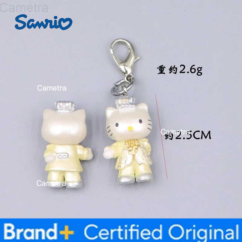 Sanrio Hello Kitty Keychain Cute Anime Versatile Black Skin Ornament Mobile Phone Packaging Decoration Holiday Gift Women Accessories H251229