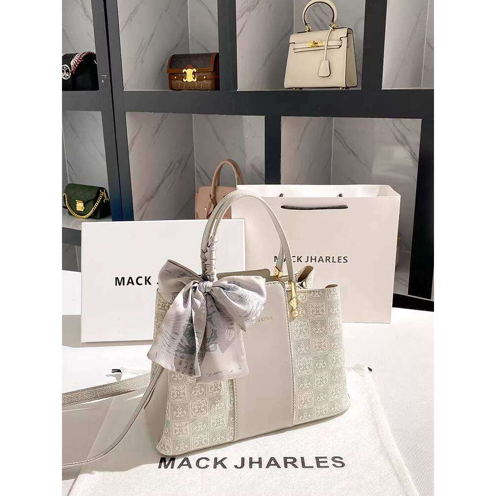 MACK JHARLES Light Luxury Elegant Handheld Mom for Women 2025 New Large Capacity High-End Tote Bag