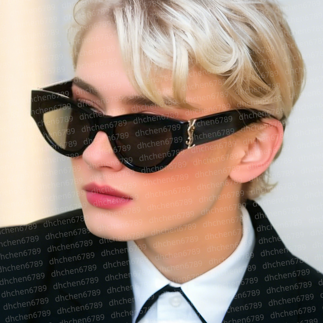 Luxury Sunglasses Syl Laurent glasses black and gold letters YSLly yslsunglassly retro women's sunglasses Cat Eye Narrow Frame Butterfly Eyeglasses M119/F M95 M94