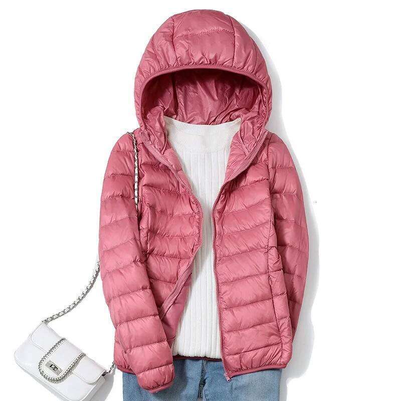 Women's Hooded For Autumn And Winter 2025 New White Duck Down Casual Commuter Mother Outdoor Warm Jacket