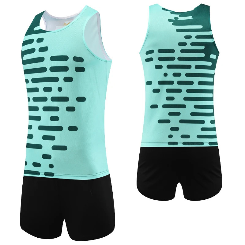 Men Marathon Track And Field Sets Sportswear Tank Top Running Vest Shorts Quick Dry Breathable Tracksuit Sportwear Training 251219
