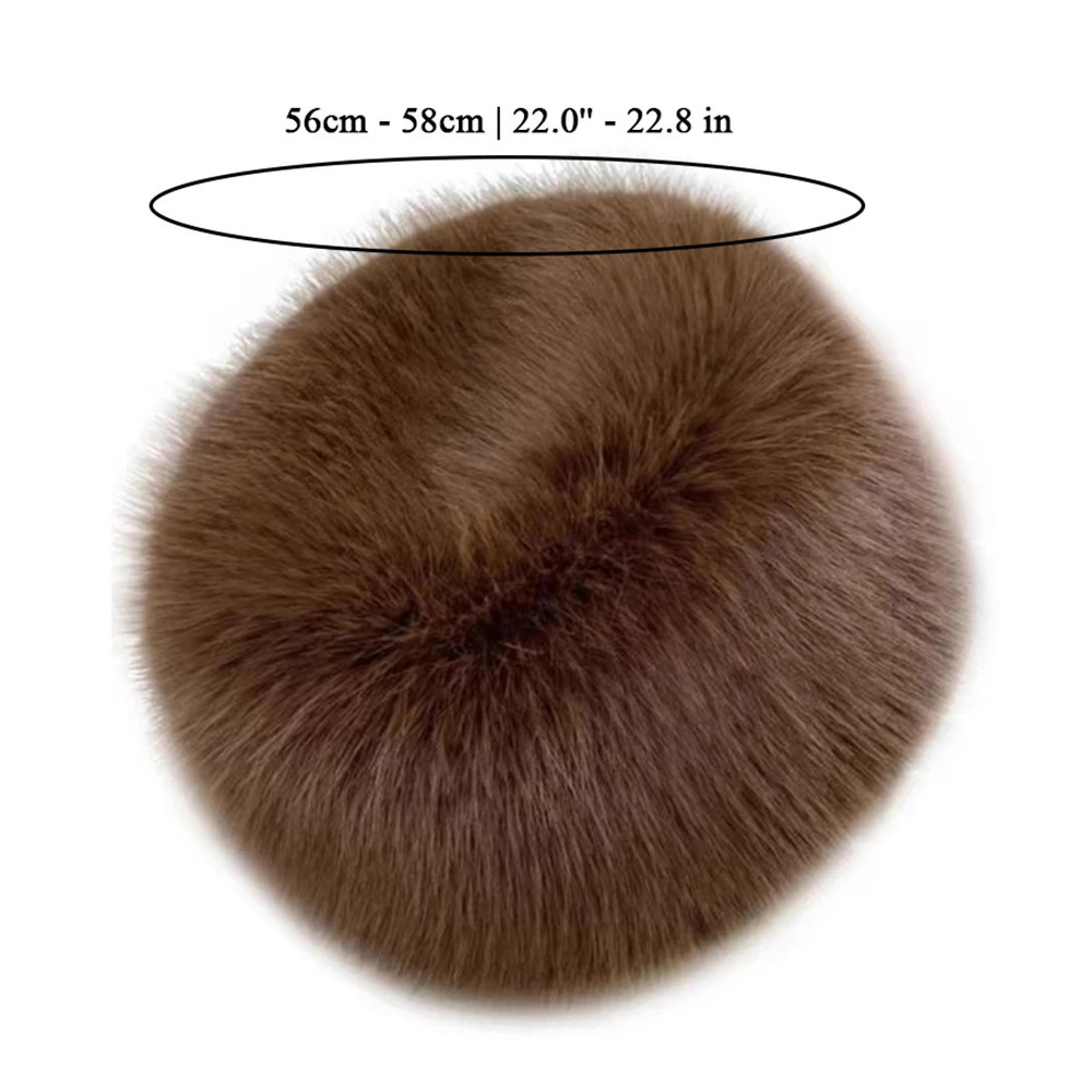Fur Hat Women Warm Snow Ski Cap Female Faux Fox Fur Thick Warm Winter Hat Lady Windproof Russian Hat Ear Warmer Bonnet 251225
