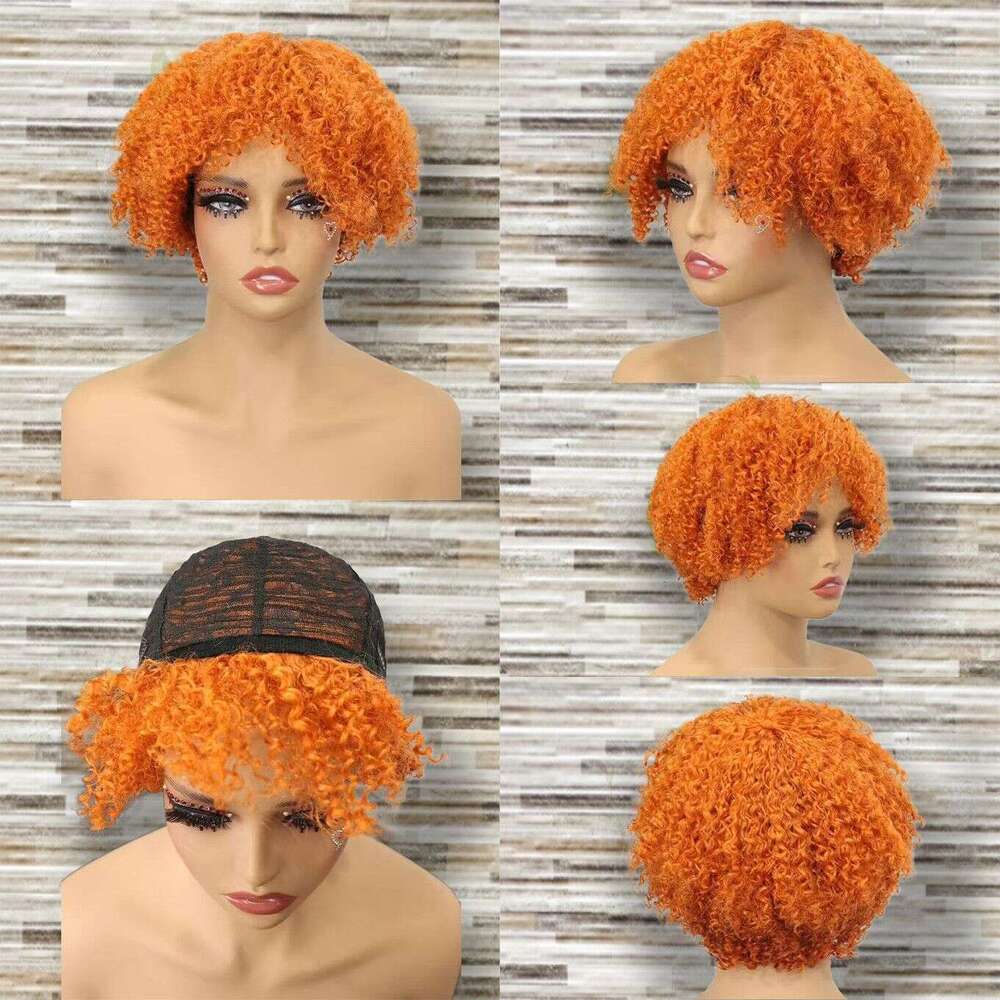 2025 Hot Selling Machine-Made Small Short Afro Kinky Curly Hair Wig Aimeier