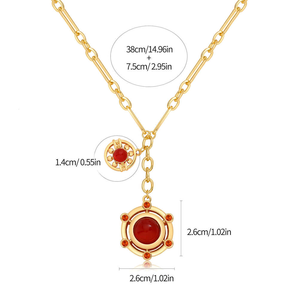 Foreign Trade Personalized Women's Elegant Collarbone Chain Irregular Round Pendant Design Necklace Minimum Order One Piece