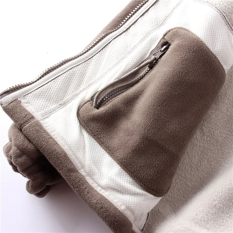 Thickened Double Sided Polar Fleece Jacket for Men AutumnWinter Warm Casual Loose Fit Big Size Coat 251226