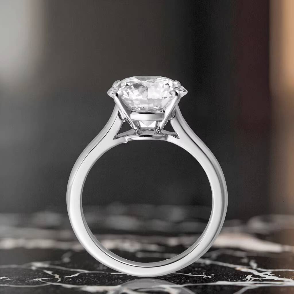 Pure 14K 18K Lab Grown Created Diamond Custom Gia Igi Certified Cvd Lab Grown Diamond Engagement Ring Vvs