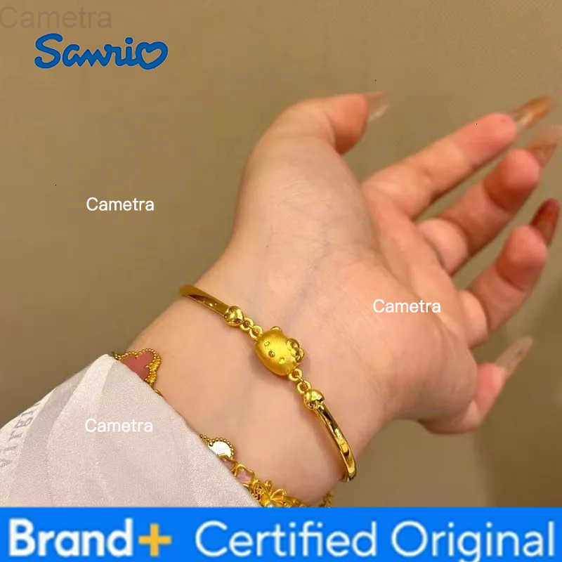 Sanrio 2025 New Bracelet Kawaii Hello Kitty Cartoon Anime Cute Jewelry Wrist Accessories Girlfriend for Girl Birthday Gifts Toys H251229