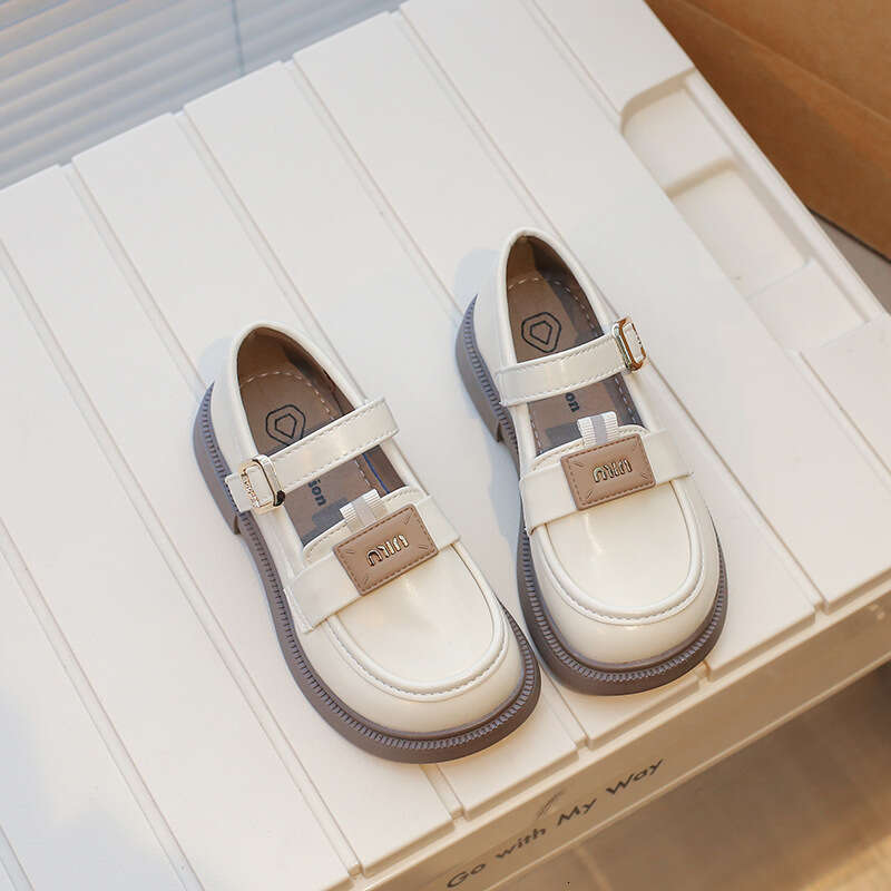 Girls' British Style Little Leather 2025 Spring and Autumn New Soft Mary Jane Princess Children's Casual Thick Sole Single Shoes