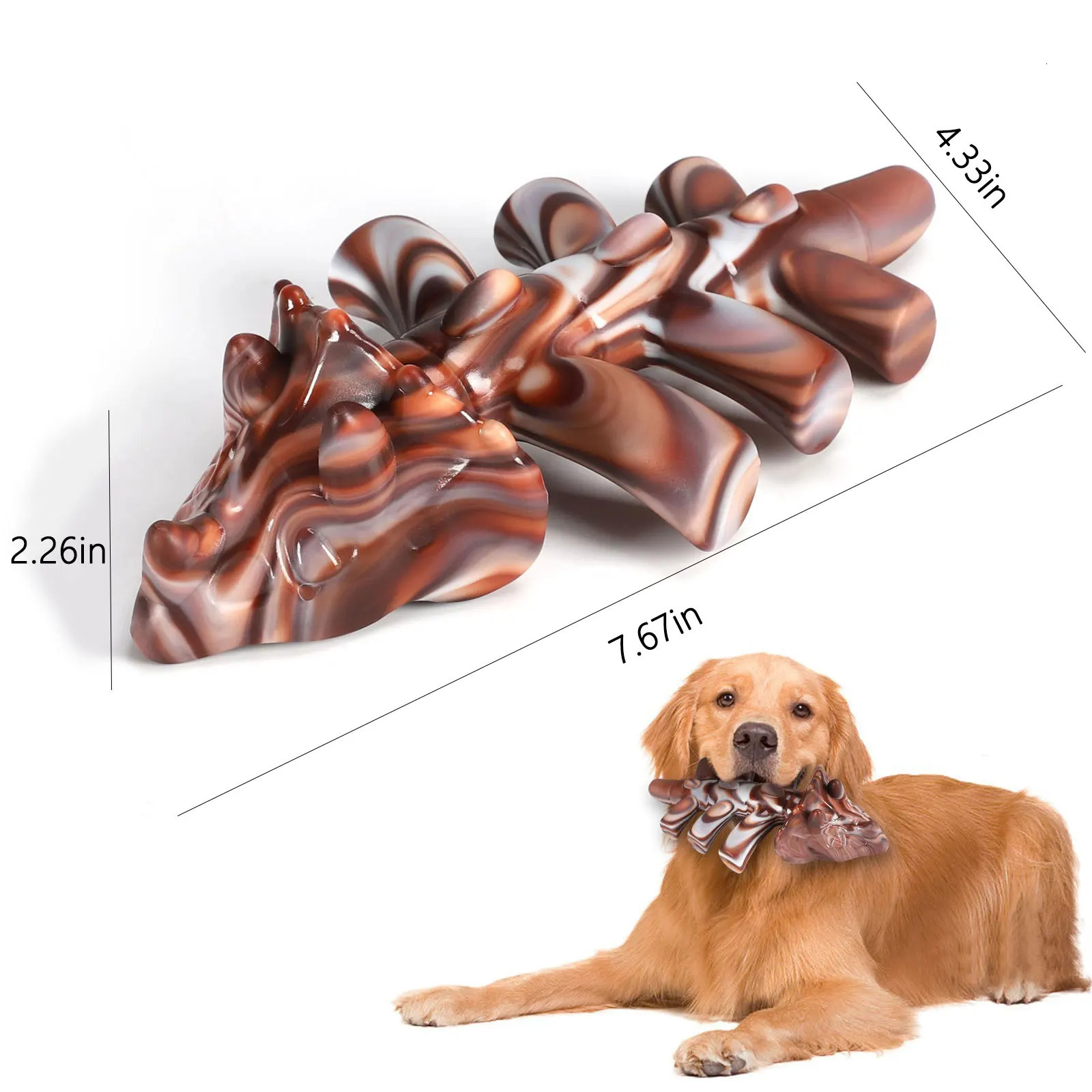 Dog Toys Beef-Flavoredfor Chewers Bone Teeth Cleaning Toy Supplies Suitable for Aggressive Chewers Large Durable Dog Chew 251219