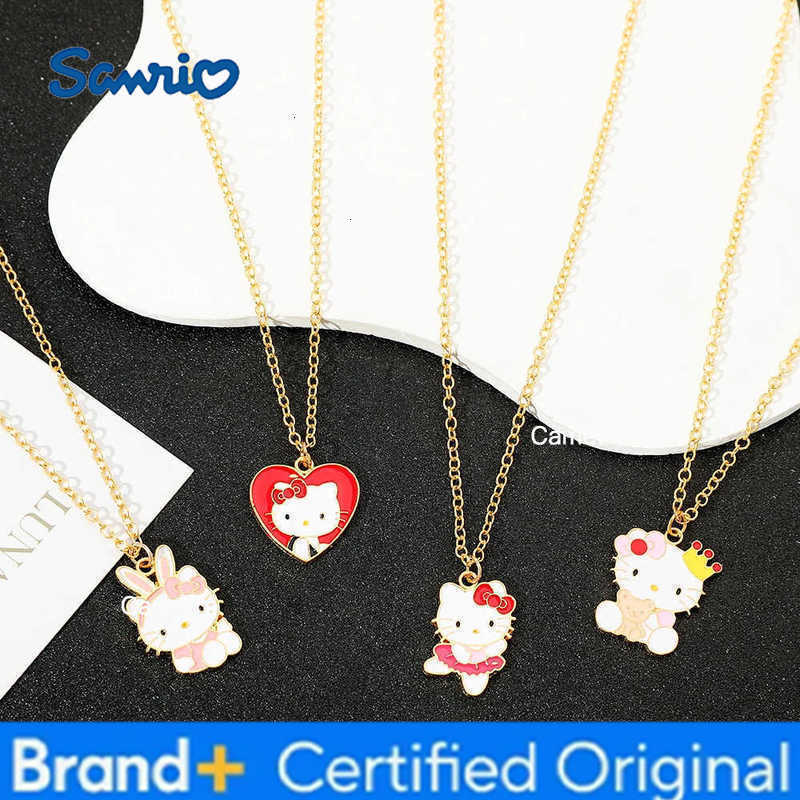 Sanrio kawaii Series Necklace Sweet Cute Hello Kitty Pendant Necklace Girls Birthday Party Jewelry Gifts H251229