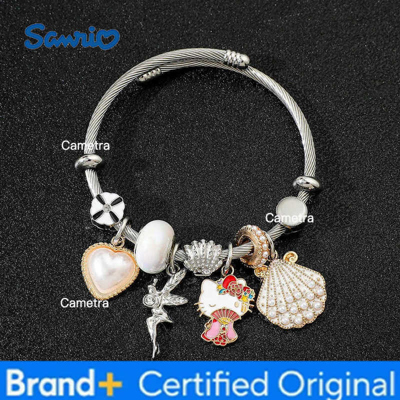 Sanrio Anime Character Bracelet Hello Kitty Bracelet CinnamorollClassic Bangle for Friends Birthday Jewelry Gifts Fashion H251229