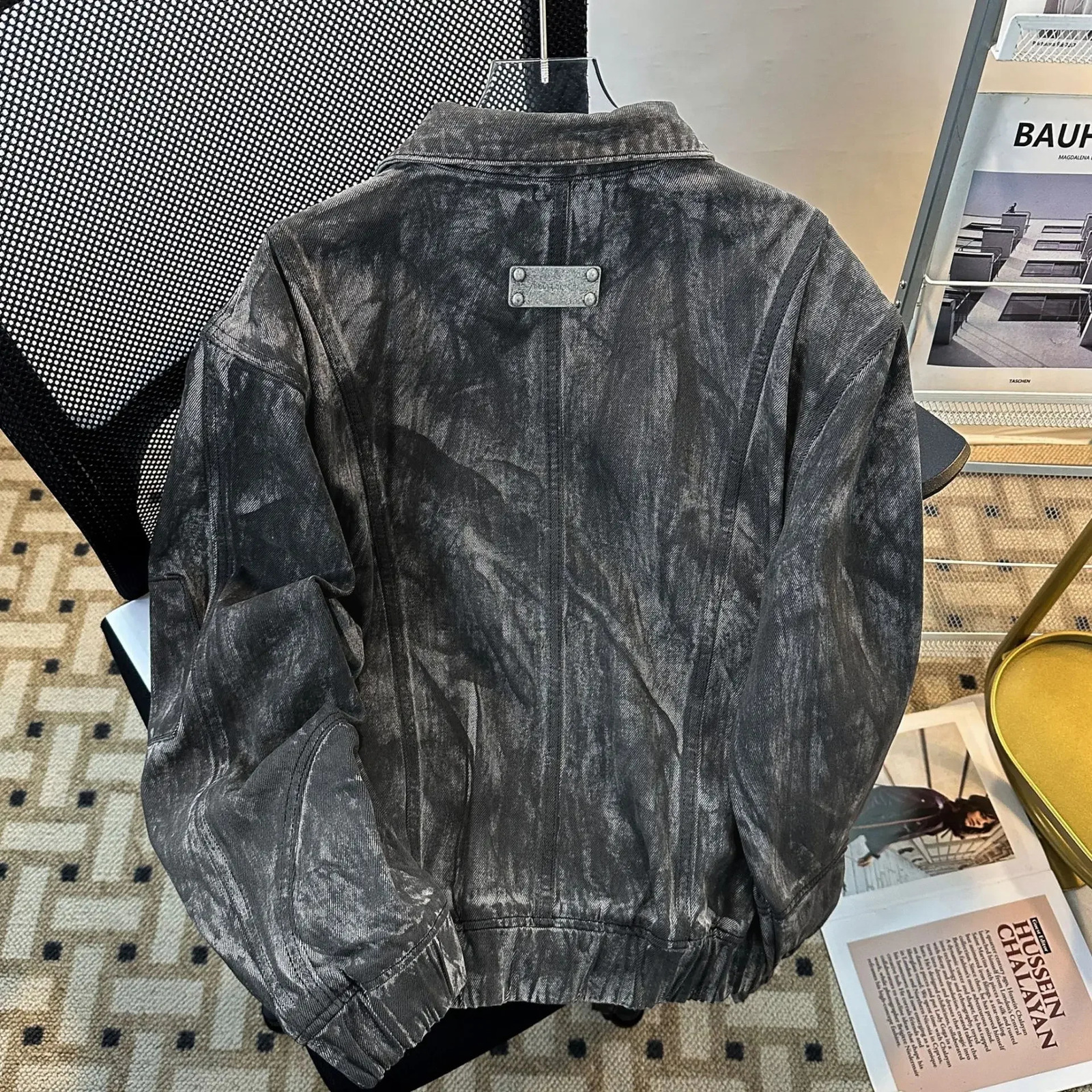 American Washed Heavy Duty Vintage High-End Mens And Womens Loose Casual Denim Jacket Fashionable Casual Outerwear 251223