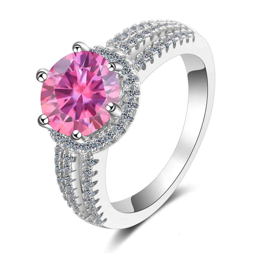 2 Ct Moissanite Ring for Women Anniversary commemoration Gorgeous Jewelry Gifts 100% 925 Sterling Silver 65b