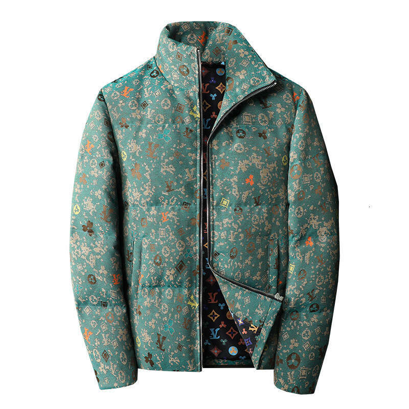 Station 2025 Autumn Winter 90% Stand Collar Down Jacket For Men Qiantang 6006-5311-P310 Flat Lay